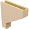 Ekena Millwork 4"W x 16"D x 16"H Thin Clemmons Rough Cedar Woodgrain TimberThane Corbel, Primed Tan CORUR04X16X16CLERCPR - alternate 4